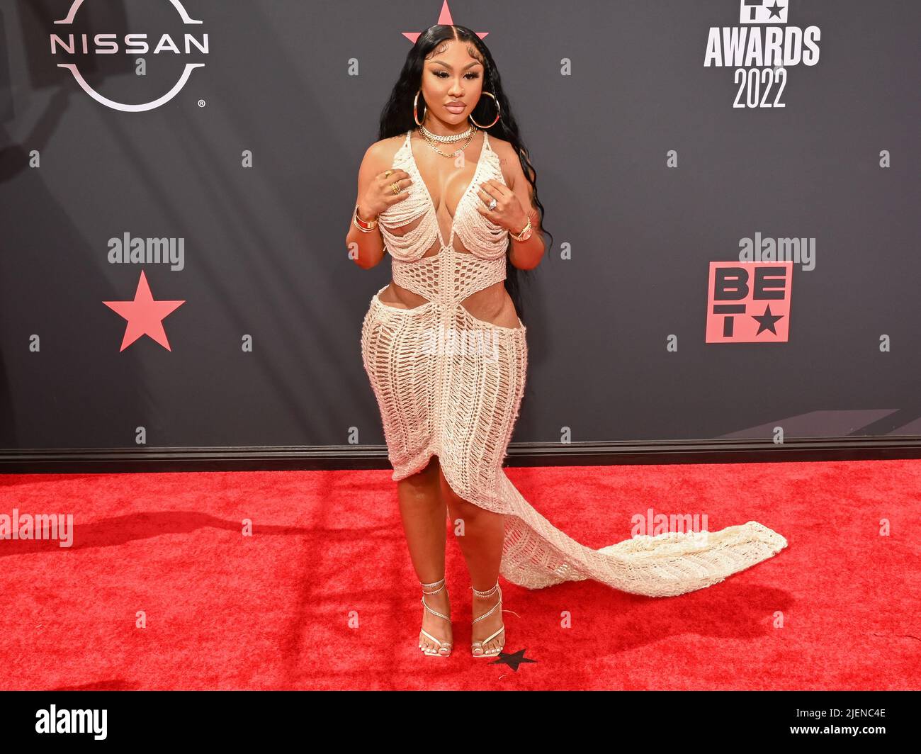 25 juin 2022 - Los Angeles, Californie - Ari Fletcher. Prix BET 2022. (Credit image: © Billy Bennight/AdMedia via ZUMA Press Wire) Banque D'Images