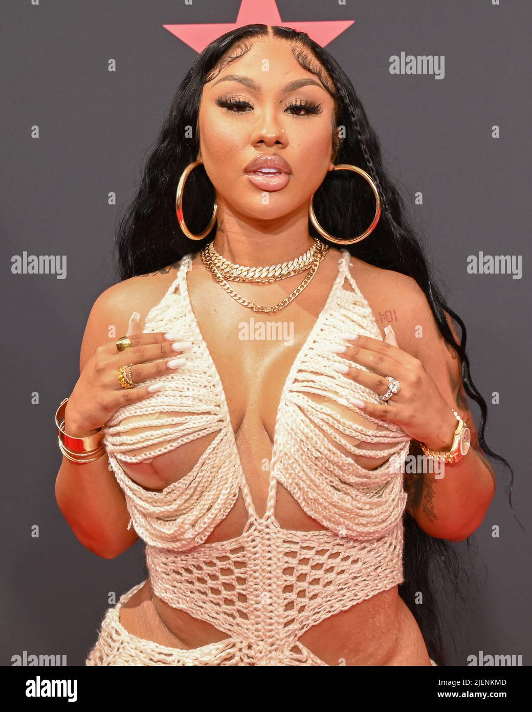 26 juin 2022, Los Angeles, Californie, Etats-Unis: Ari Fletcher participe aux BET Awards 2022. (Credit image: © Billy Bennight/ZUMA Press Wire) Banque D'Images