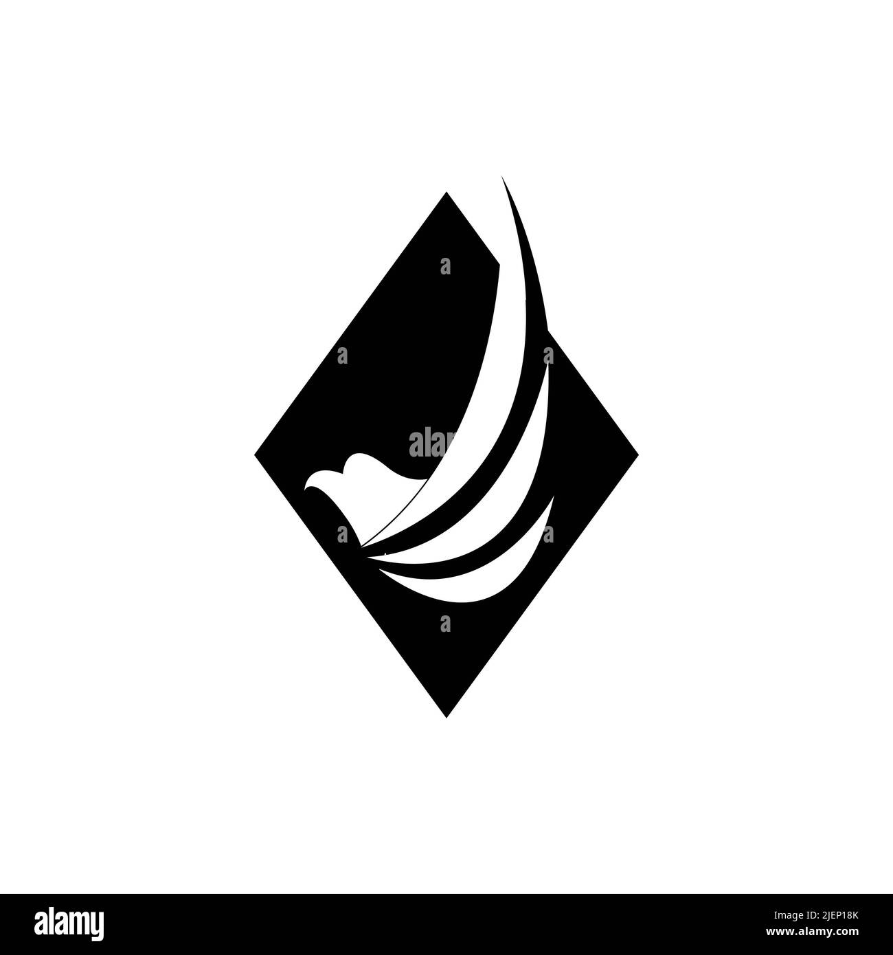 motif représentant un logo oiseau Banque D'Images