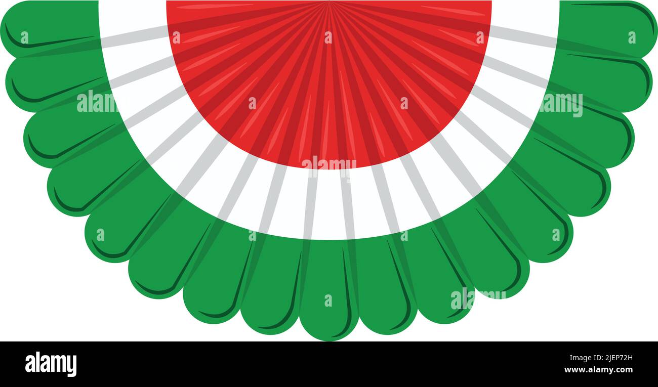 banderole de drapeau mexicain Illustration de Vecteur