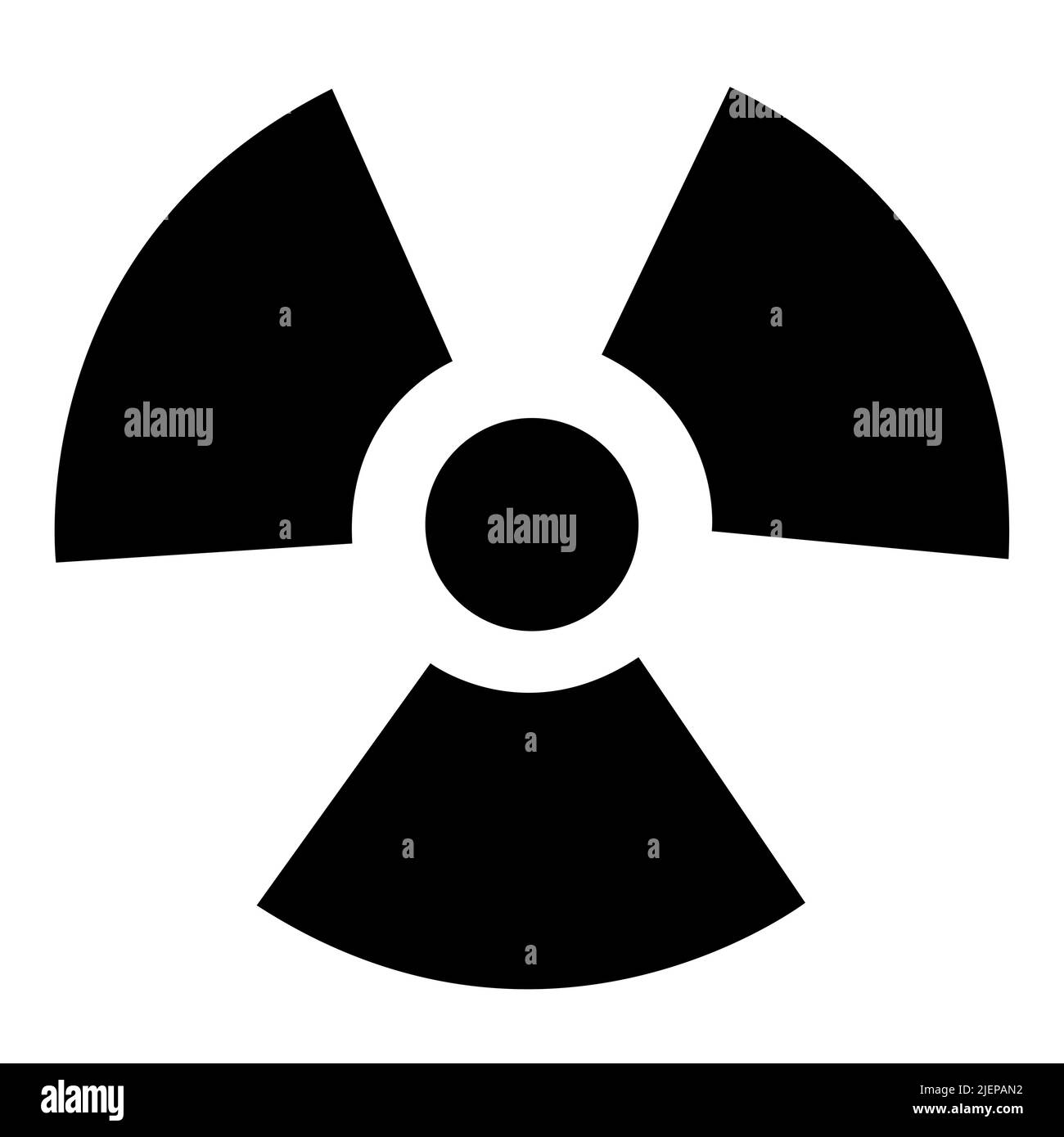Symbole de danger de rayonnement isoler sur fond blanc, illustration vectorielle EPS.10 Illustration de Vecteur