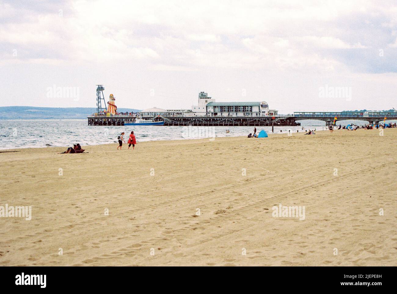 Bournemouth Beach, Dorset, Angleterre, Royaume-Uni. Banque D'Images