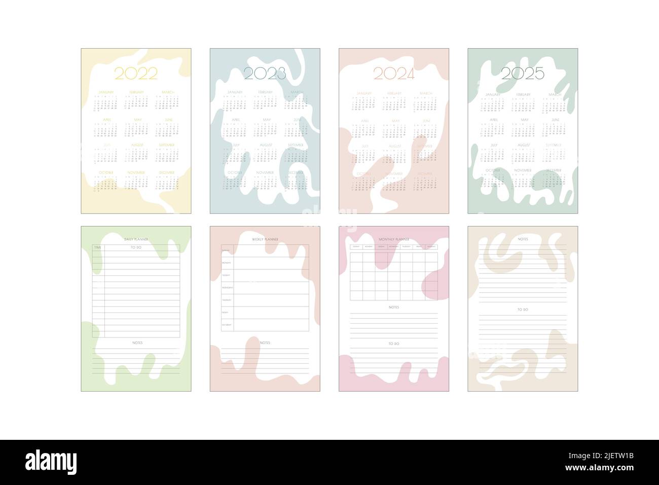 Planificateur Mensuel A4 Previs - Design Minimaliste, 50 Feuilles, Organisation Perso Et Pro