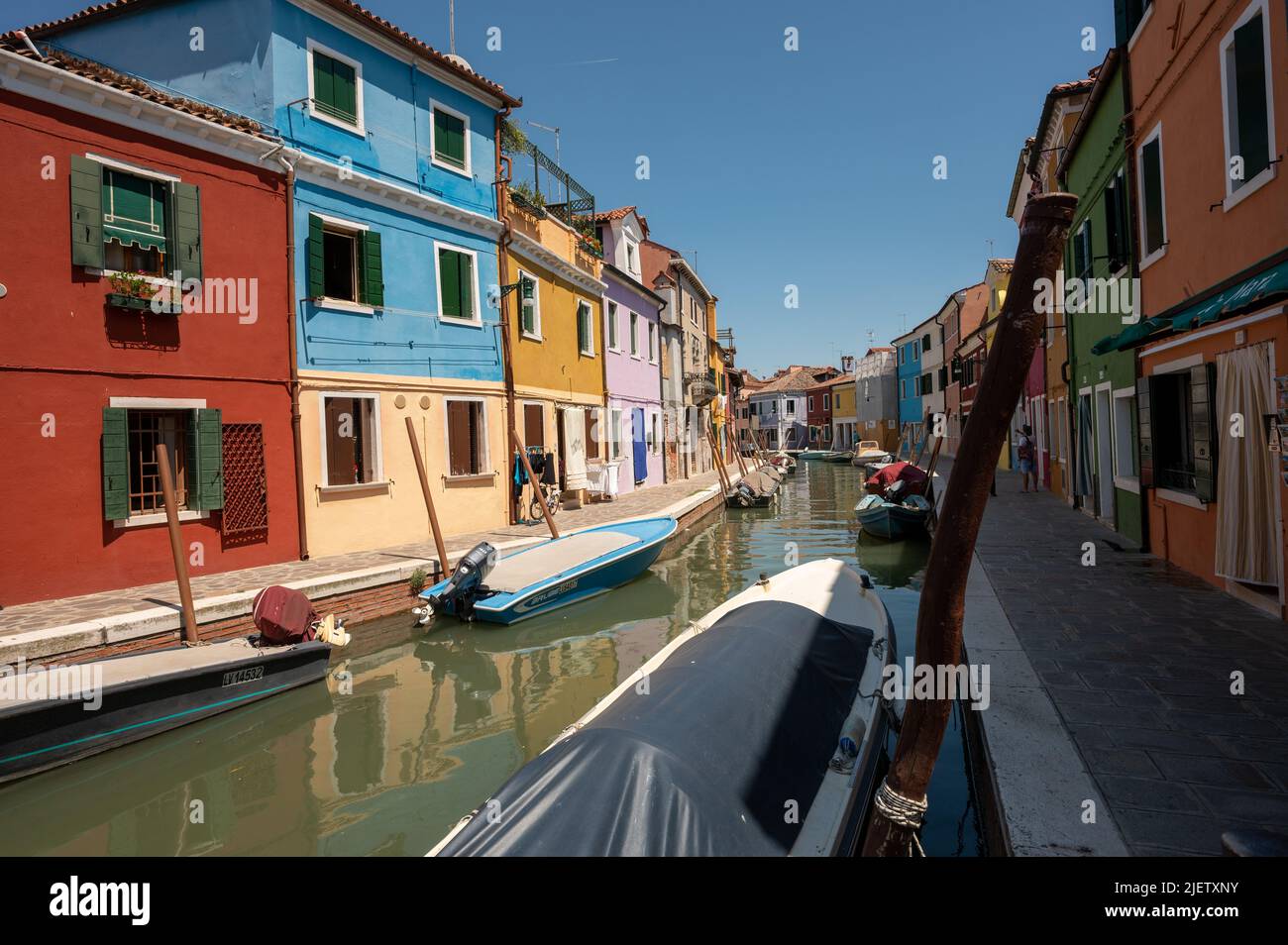 Île de Burano colorée à Venetiza, Italie Banque D'Images