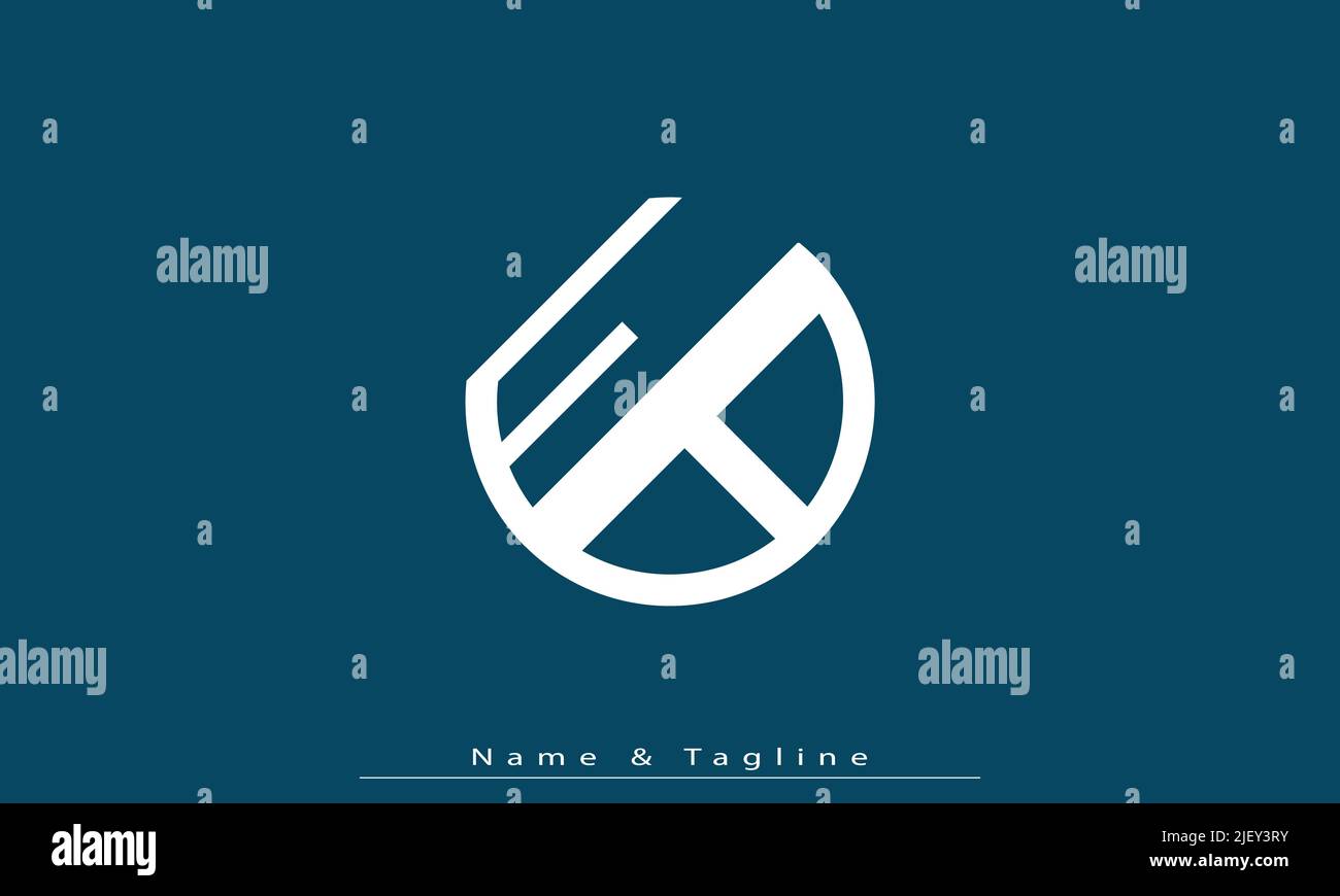 Lettres de l'alphabet initiales Monogram logo EB , BE Illustration de Vecteur