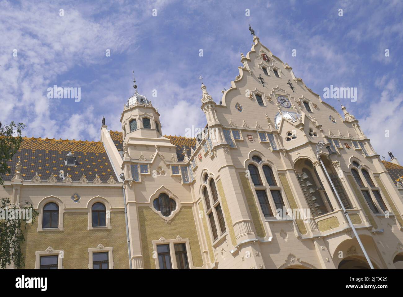 Hôtel de ville Art Nouveau, Kossuth ter, Kecskemet, Hongrie Banque D'Images