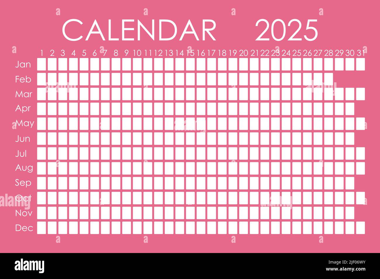 Simple 2025 year calendar Banque d'images vectorielles Page 2 Alamy