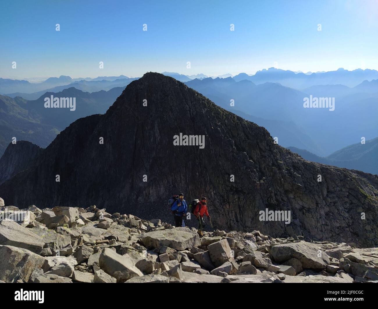 La CIMA d’Asta est la plus haute montagne des Fiemme dans la partie orientale de la province italienne du Trentin Banque D'Images