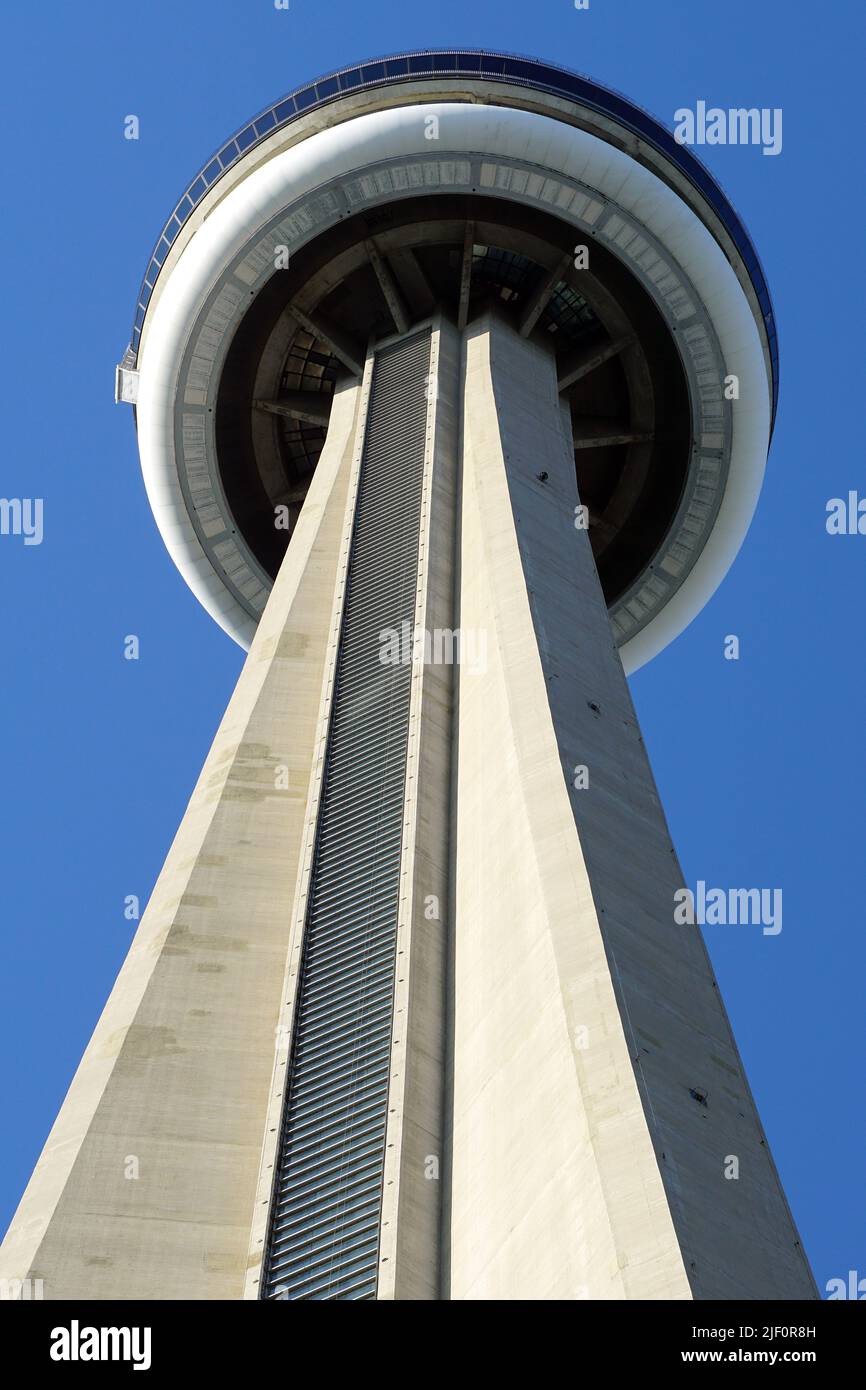 Tour CN, Tour nationale canadienne, Tour CN (553,3 m de haut - 1 815,3 pi), Toronto (Ontario), Canada, Amérique du Nord Banque D'Images