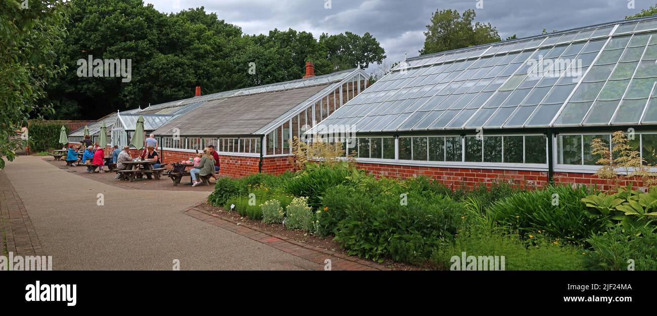 Grappenhall Heys jardin clos, Witherwin Avenue Grappenhall, South Warrington, Cheshire, Angleterre, ROYAUME-UNI, WA4 3DS Banque D'Images