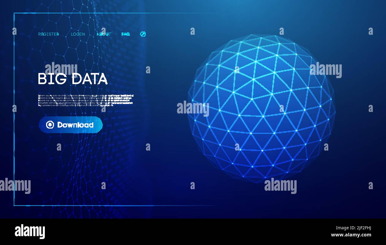 Technologie sphère numérique de fond. Illustration vectorielle de la technologie Cloud. Illustration du vecteur de bouclier sphérique. Illustration de Vecteur