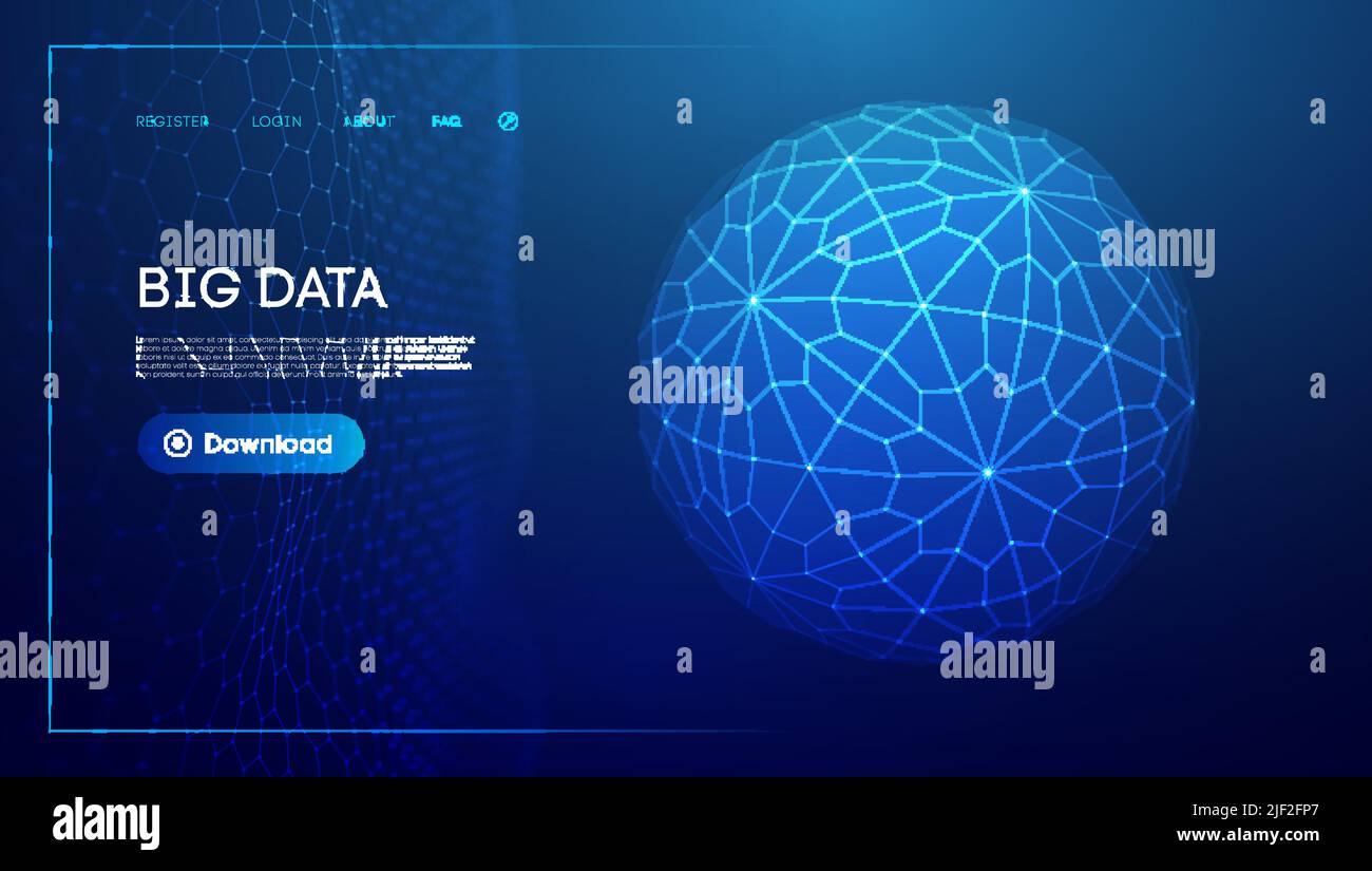 Technologie sphère numérique de fond. Illustration vectorielle de la technologie Cloud. Illustration du vecteur de bouclier sphérique. Illustration de Vecteur