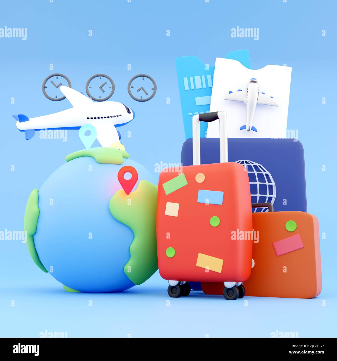 3d rendre le cupcake. 3d silencieux de rendu. 3d rendre le dessert doux sur fond blanc Banque D'Images