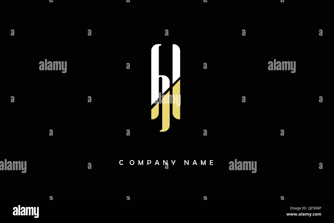 LH, HL lettres abstraites logo Monogramme Illustration de Vecteur