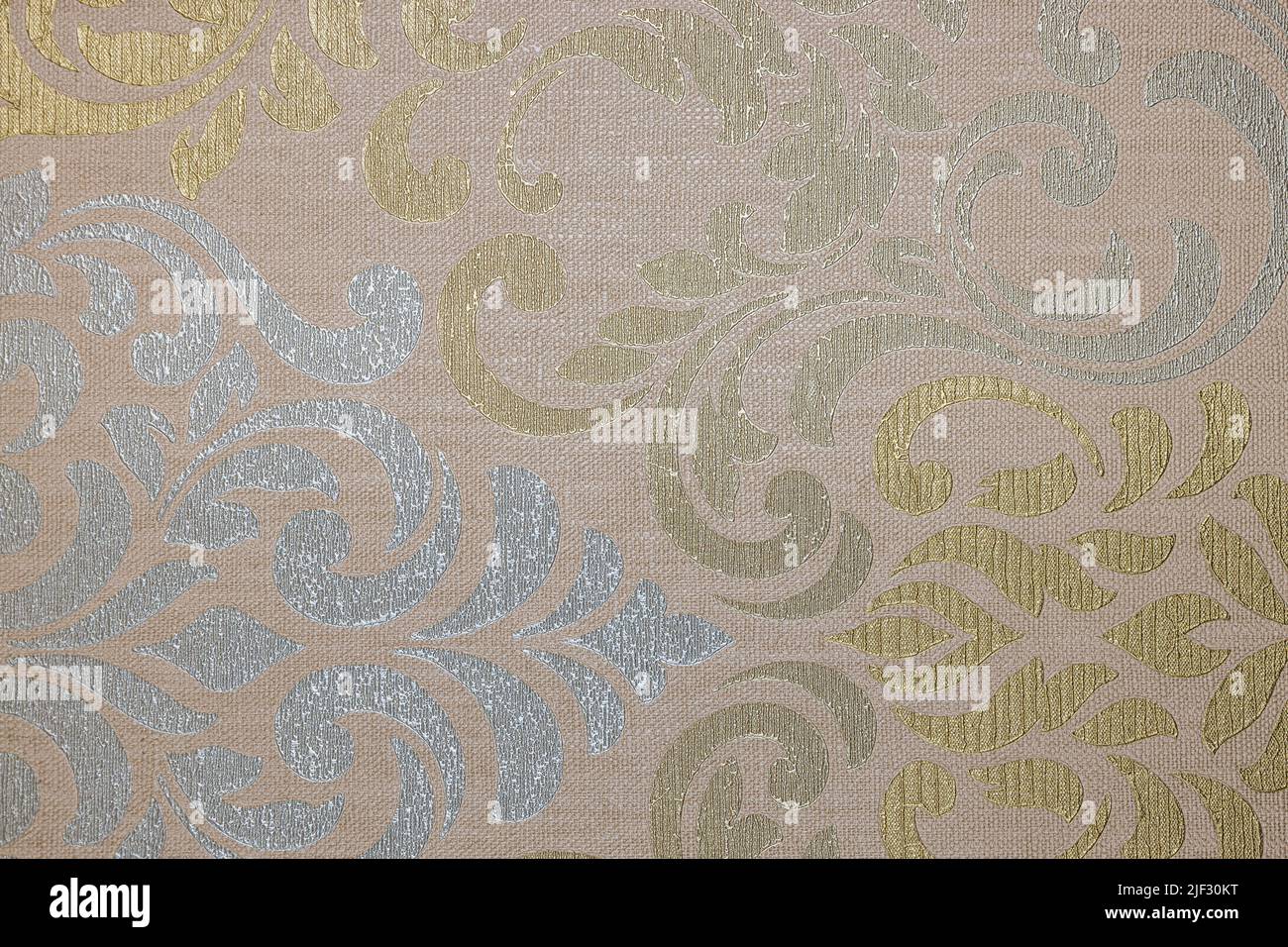 Texture d'arrière-plan de tapisserie vintage avec motif de toile de répétition Banque D'Images