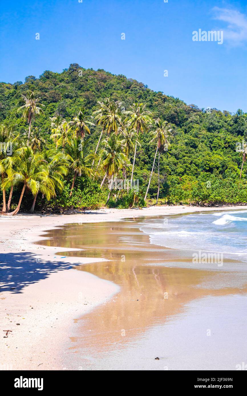 Plage de Sairee ou plage de Sai RI à Chumphon, en Thaïlande Banque D'Images