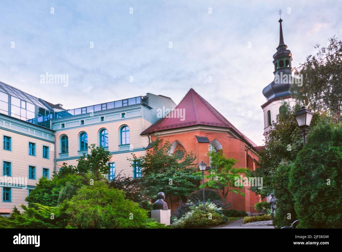 Vue à l'Université d'Opole, Pologne Banque D'Images