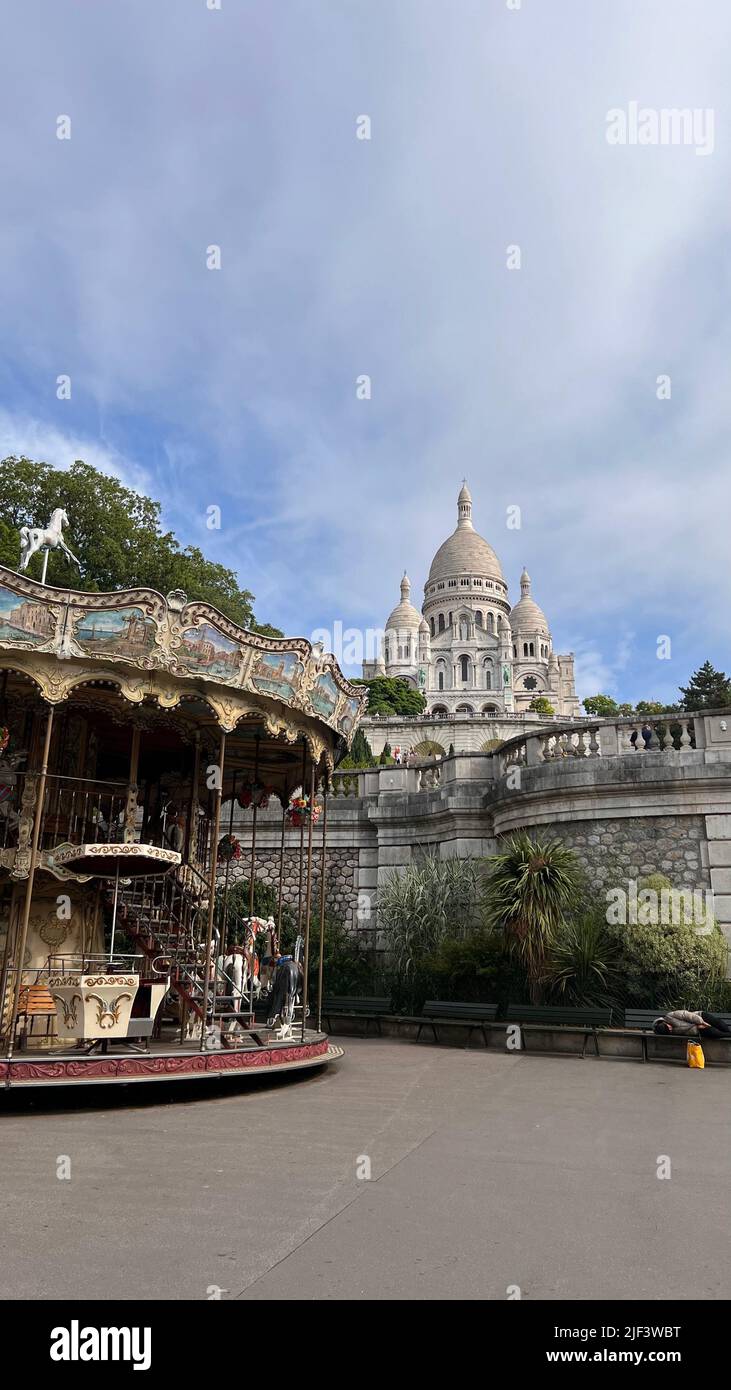 Basilique du Sacré coeur de Montmartre Banque D'Images