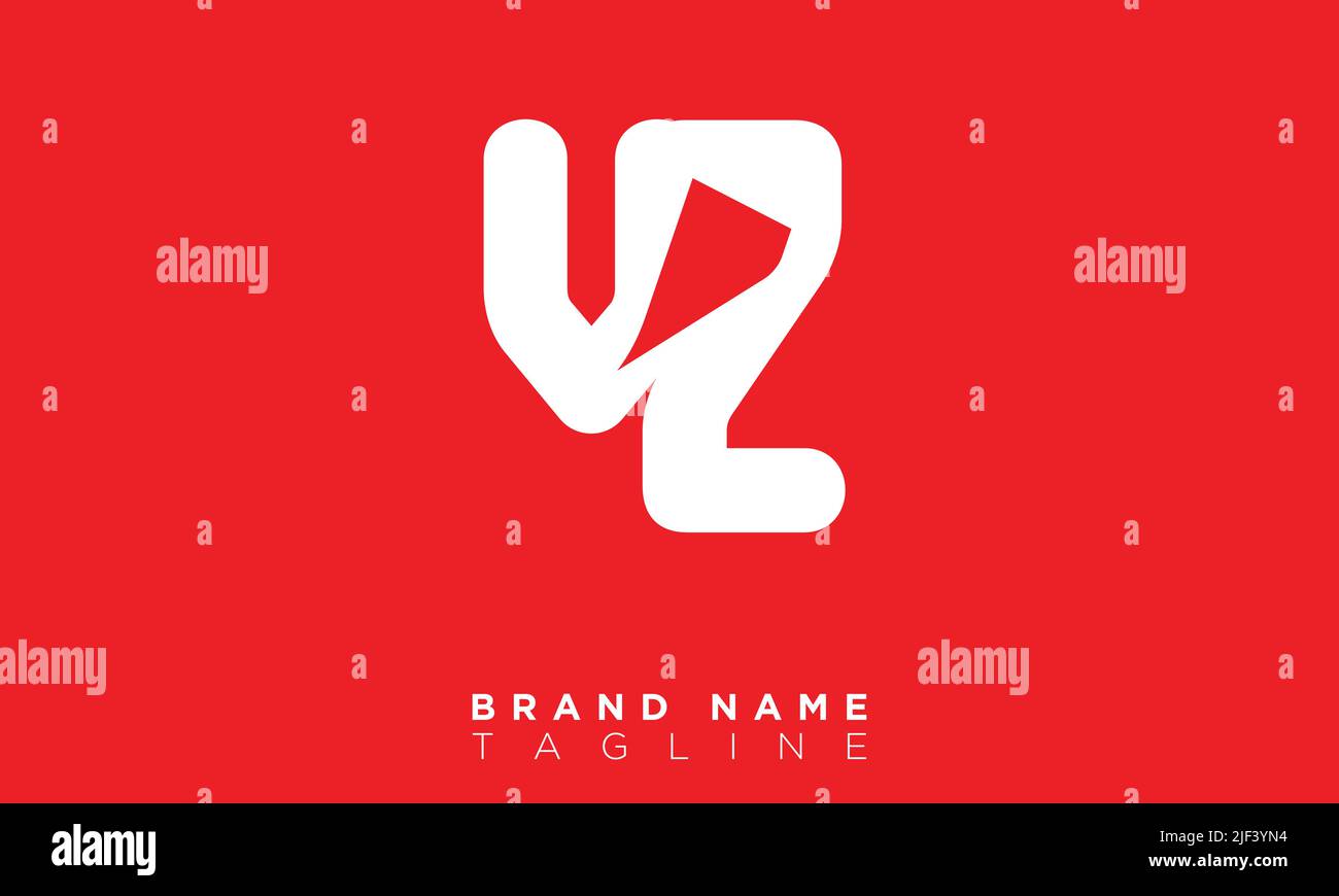 VZ lettres Alphabet initiales logo du monogramme Illustration de Vecteur