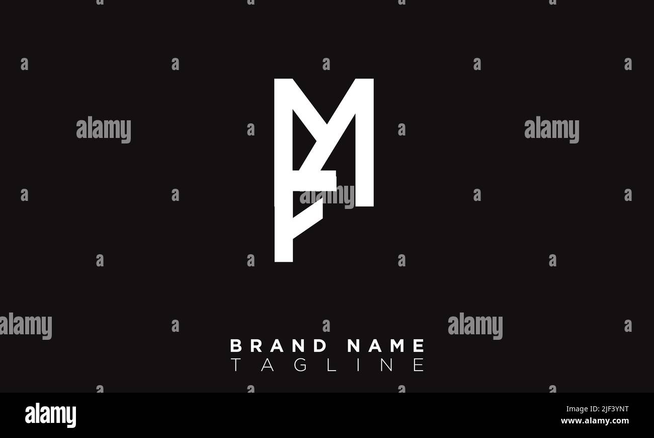FM lettres alphabétiques initiales logo monogramme Illustration de Vecteur