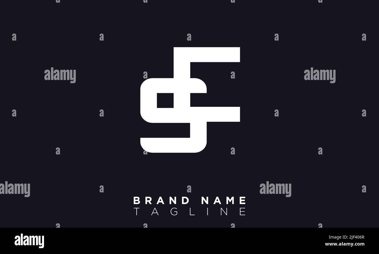 Se lettres alphabétiques initiales logo monogramme Illustration de Vecteur
