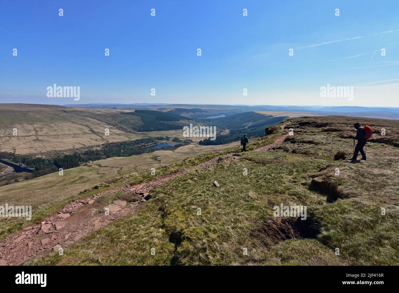 Marche en fer à cheval, Pen-y-Fan Banque D'Images