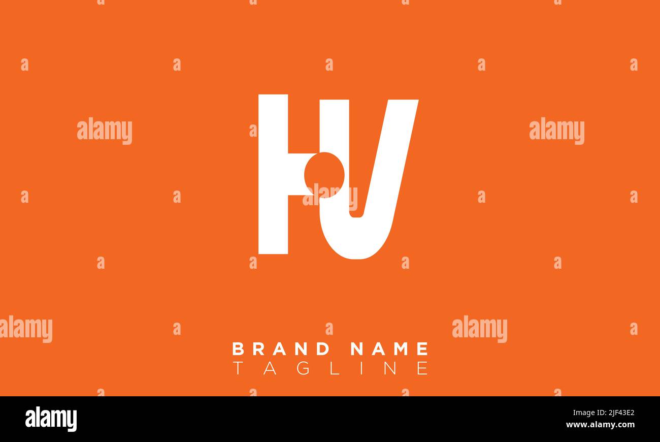 HV lettres Alphabet initiales logo du monogramme Illustration de Vecteur