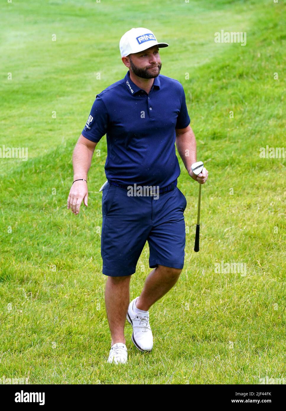 Andy Sullivan d'Angleterre sur le 8th trou pendant la journée Pro-Am de l'Horizon Irish Open 2022 à Mount Juliet Estate, Thomastown, Co Kilkenny. Date de la photo: Mercredi 29 juin 2022. Banque D'Images