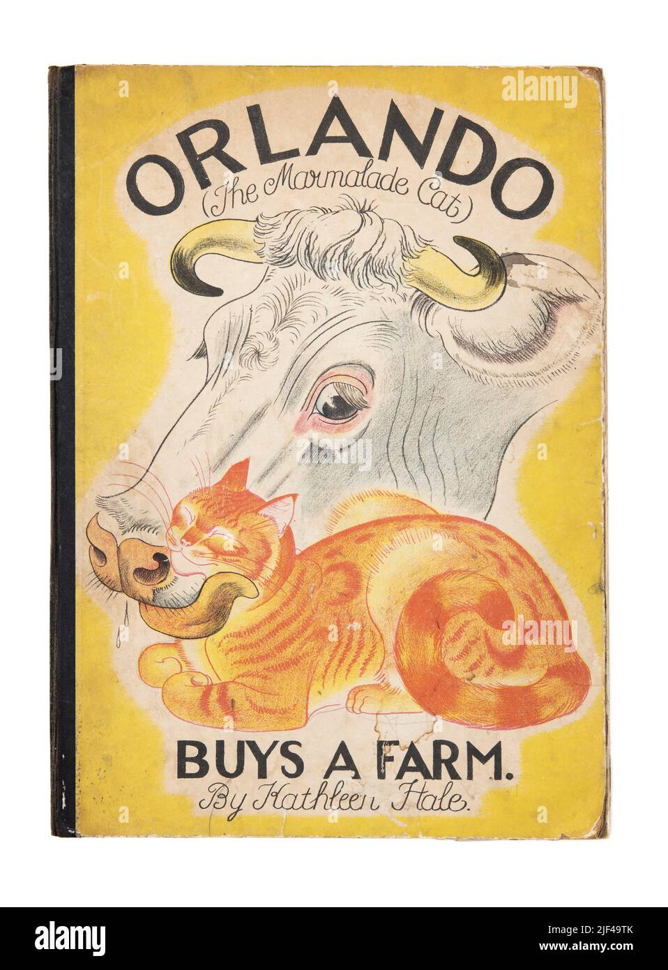 Couverture d'Orlando le chat Marmalade achète une ferme par l'auteur britannique du livre pour enfants et illustratrice Kathleen Hale Banque D'Images