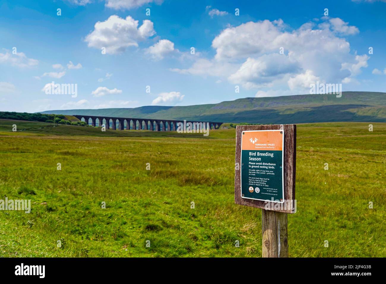 Le célèbre Viaduc de Ribblehead, viaduc, s'installe Carlisle Railway, Yorkshire, Royaume-Uni Banque D'Images