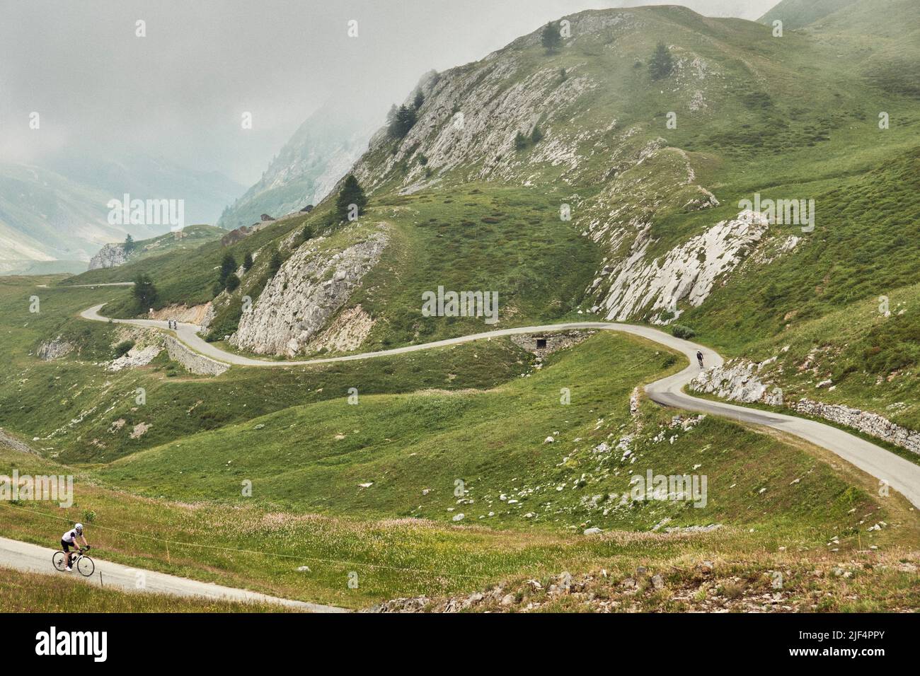 Colle Fauniera, Piémont, Italie Banque D'Images