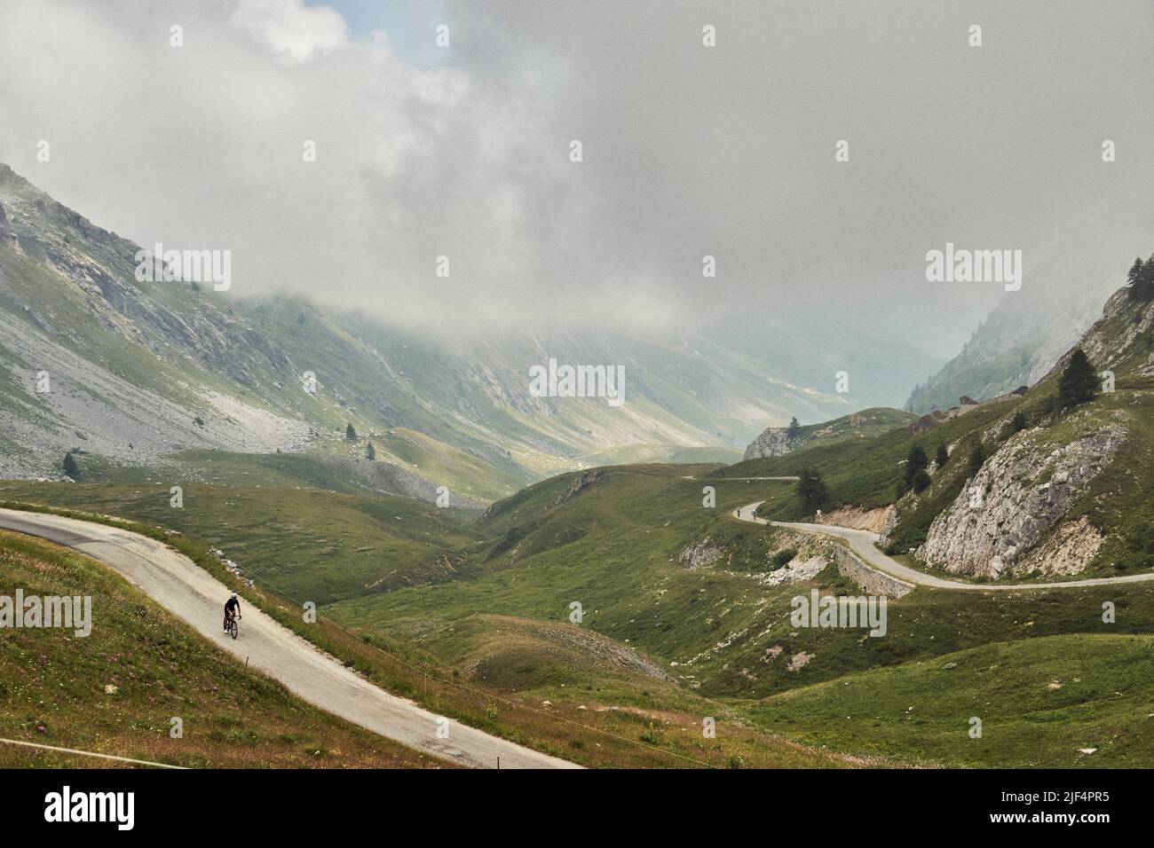 Colle Fauniera, Piémont, Italie Banque D'Images