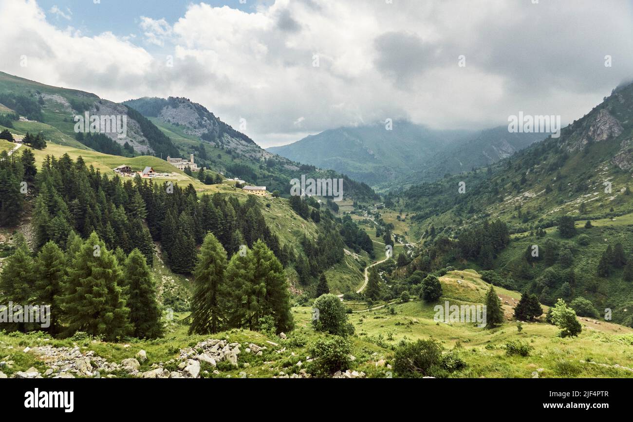 Colle Fauniera, Piémont, Italie Banque D'Images