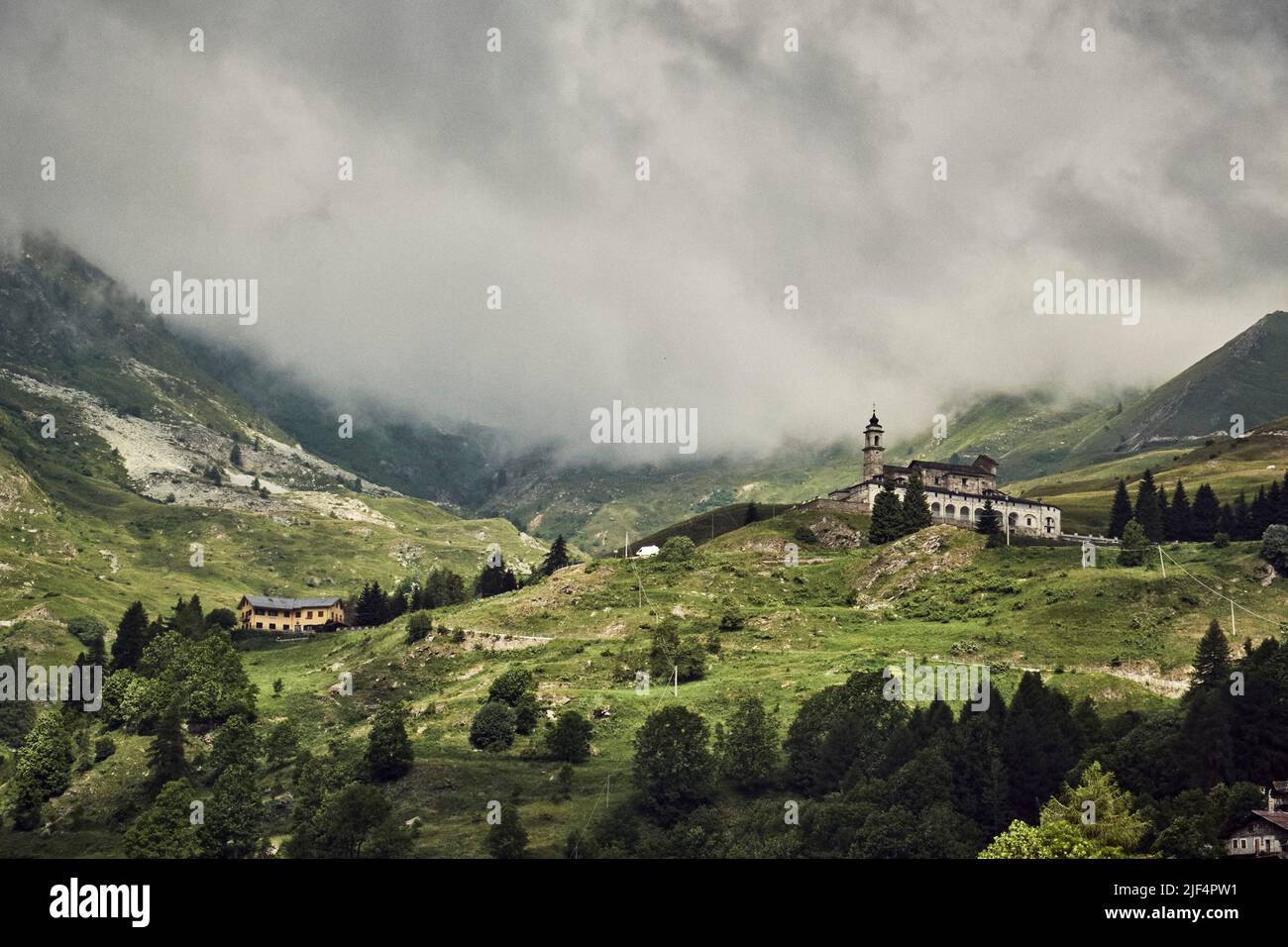 Colle Fauniera, Piémont, Italie Banque D'Images