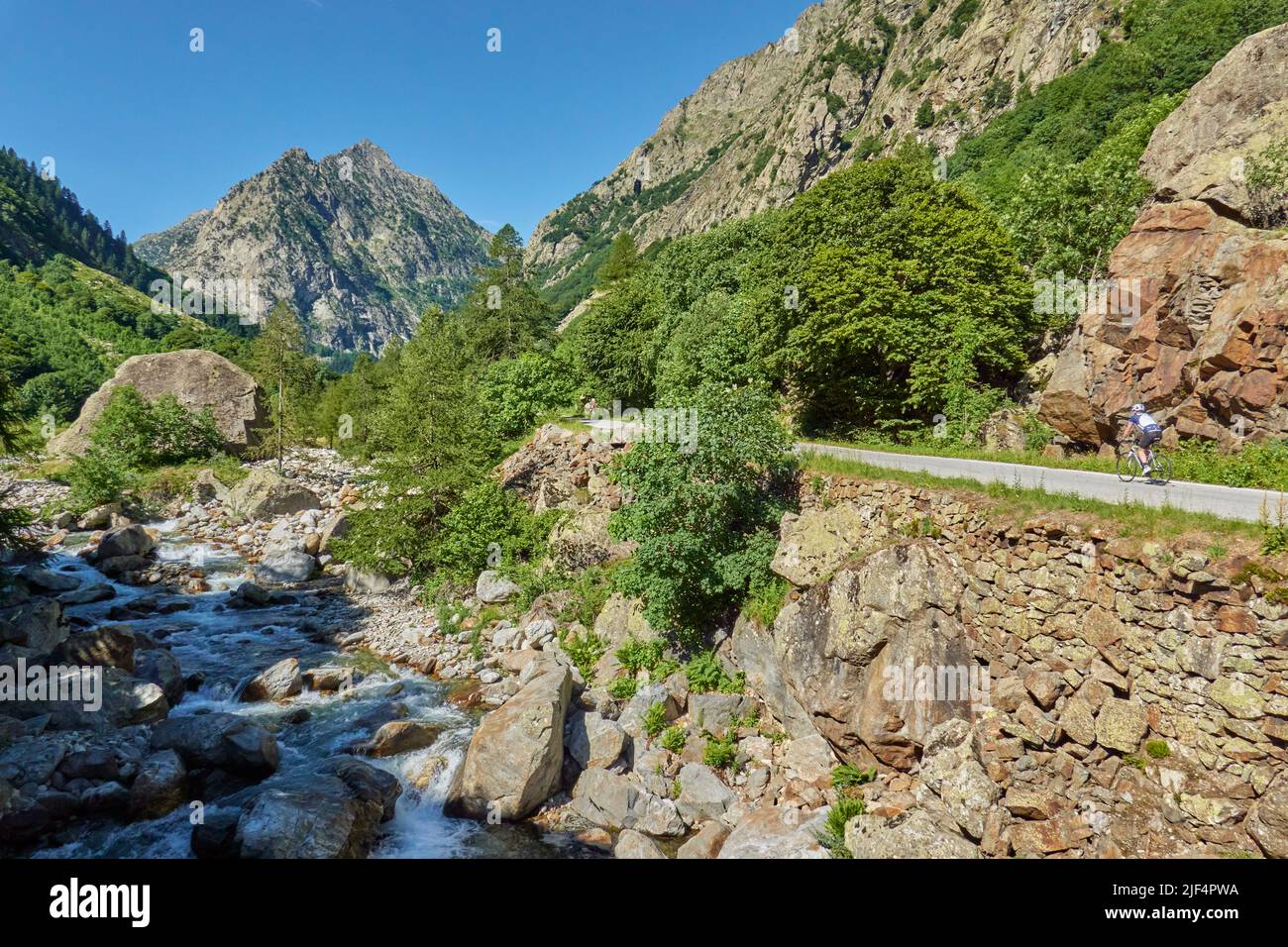 Colle Fauniera, Piémont, Italie Banque D'Images