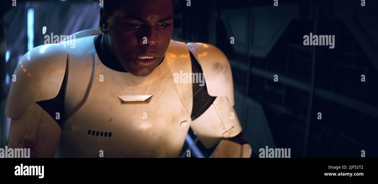 JOHN BOYEGA, Star Wars : Episode VII - LA FORCE se réveille, 2015 Banque D'Images