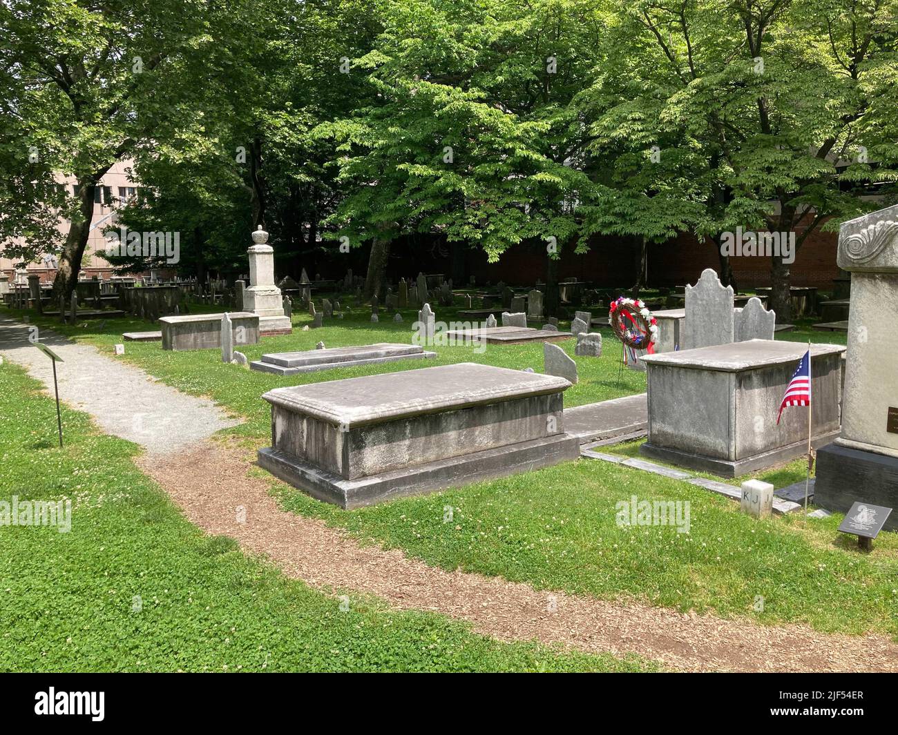 Cimetière Christ Church, Philadelphie, Pennsylvanie, USA Banque D'Images