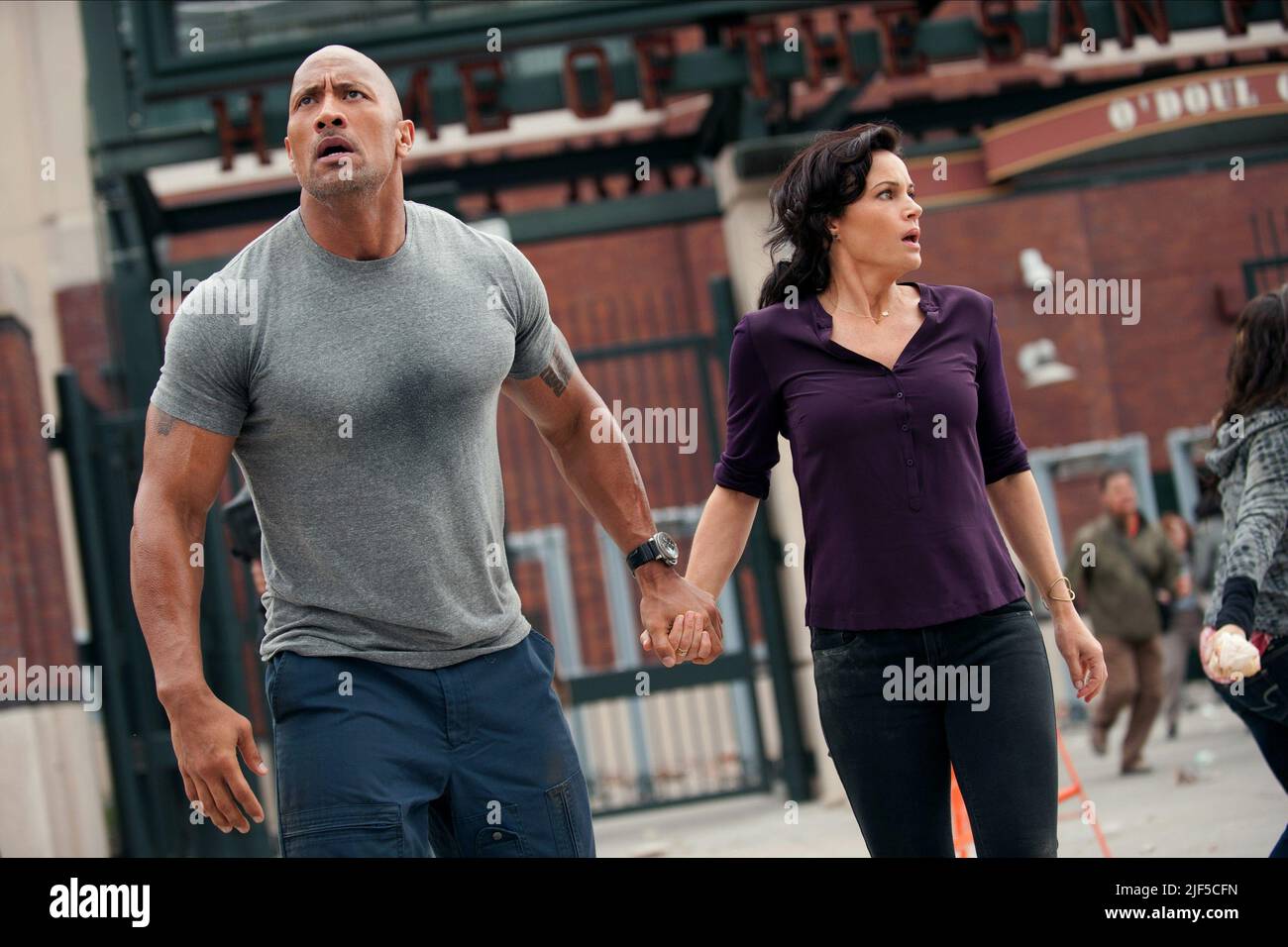 JOHNSON, GUGINO, SAN ANDREAS, 2015 Banque D'Images