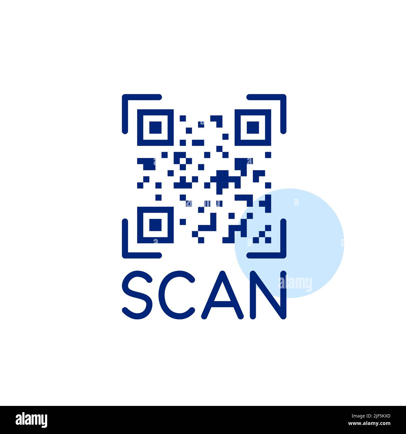 Scannez un code qr comme mode de paiement ou comme lien Web. Icône de dessin au trait de trait, pixel Perfect, modifiable Illustration de Vecteur
