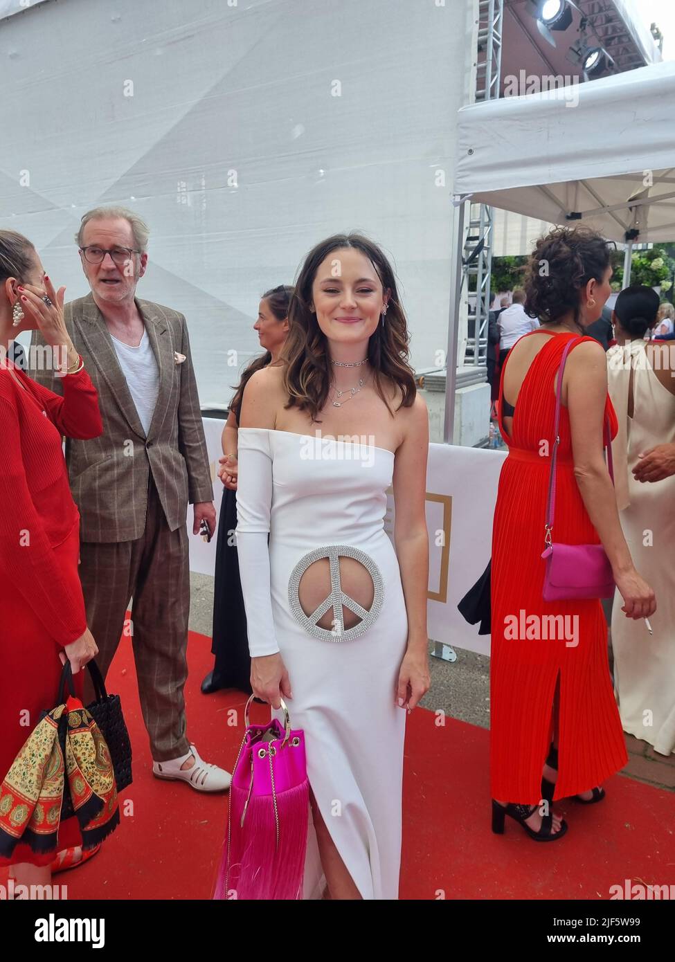 Lea van Acken BEI der Ankunft zum Deutschen Filmpreis 2022 im Palais am Funkturm. Berlin, 24.06.2022 Banque D'Images