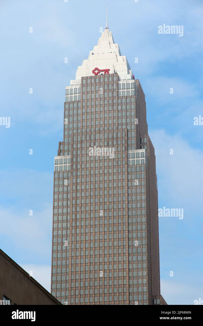 CLEVELAND, USA - 29 juin 2013 : vue extérieure de la tour de clé à Cleveland. Les locataires du bâtiment : KeyCorp, KeyBank, cabinet d'BakerHostetler et Squ Banque D'Images