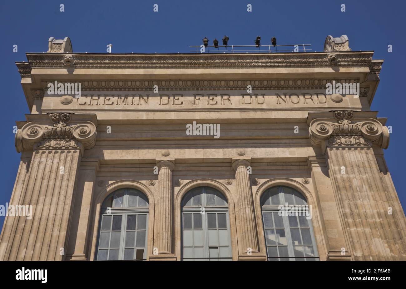 Aspect de la Gare du Nord à Paris, France, Europe Banque D'Images