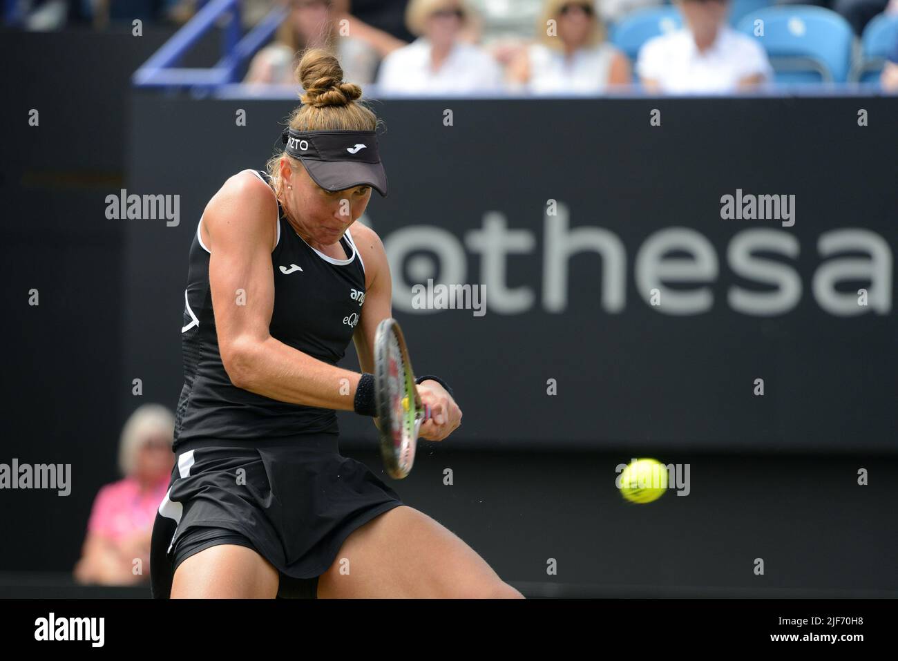 Beatriz Haddad Maia (Brésil) dans la demi-finale sur le court central du Rothesay International tennis, Devonshire Park, Eastbourne, 24th juin 2022. Perdu Banque D'Images