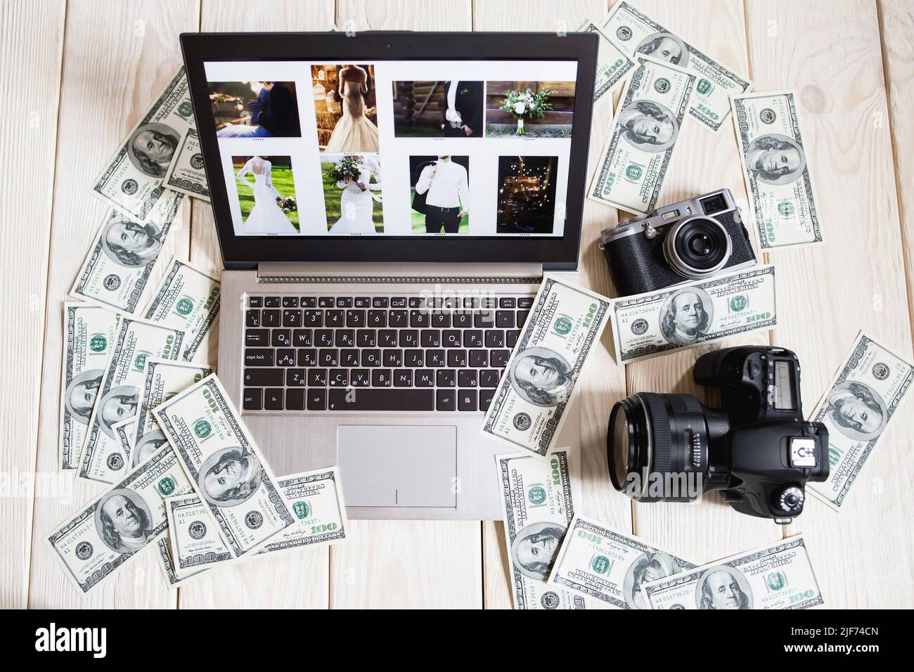 Photo de mariage chère vue du dessus du salaire Banque D'Images