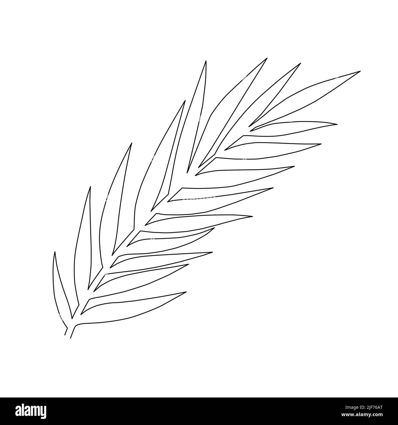 Une ligne continue de feuilles d'arbres. Vector illustration. Illustration de Vecteur
