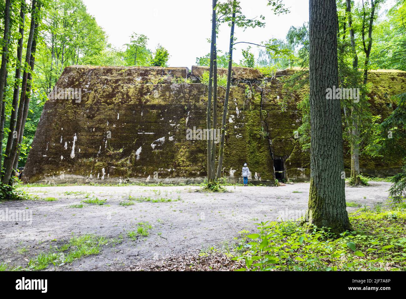 Bunker de Bormann dans Wolf's Lair. Ancien quartier général de guerre d'Adolf Hitler en Pologne Banque D'Images