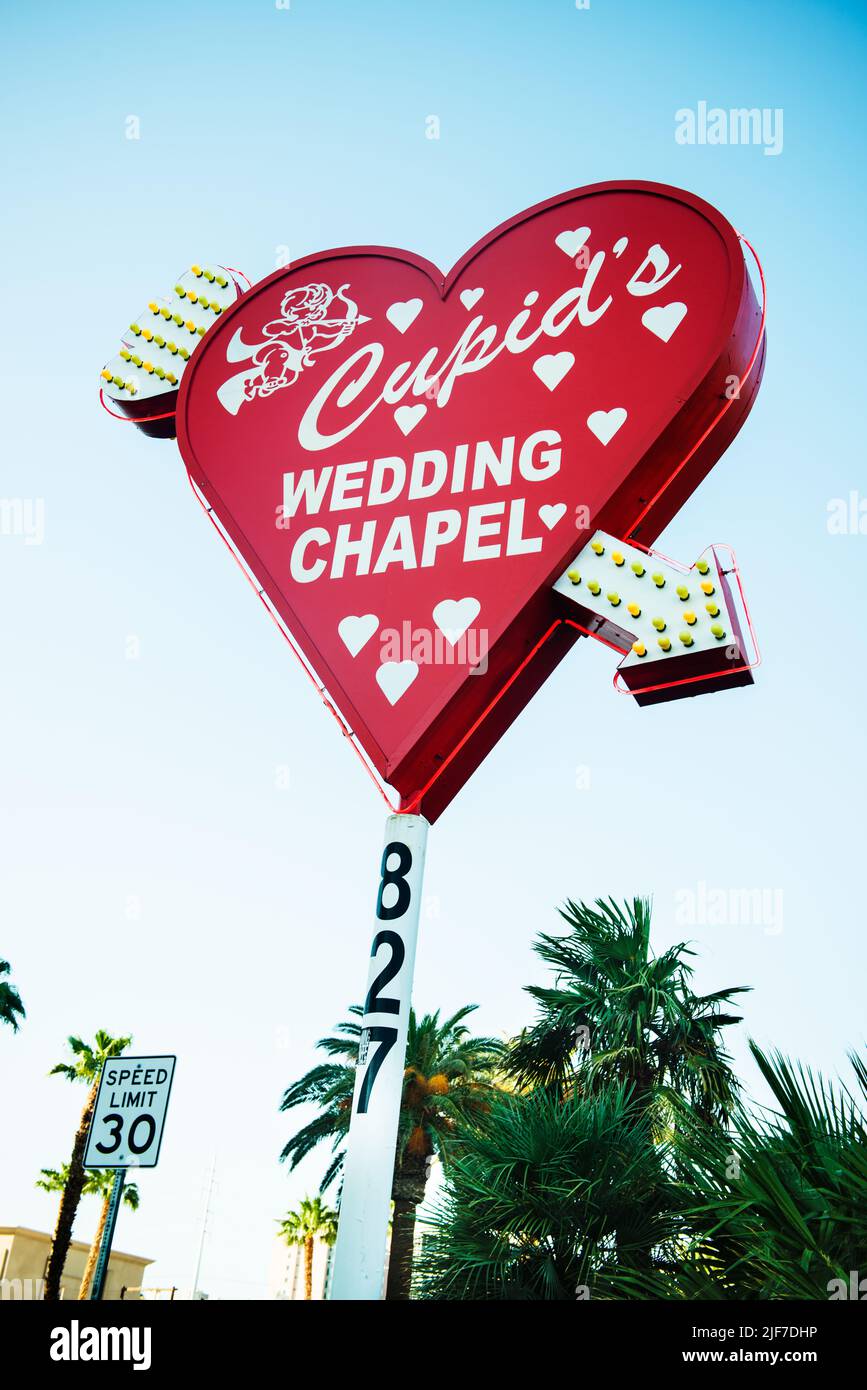 Chapelle du mariage à Las Vegas, Nevada Banque D'Images