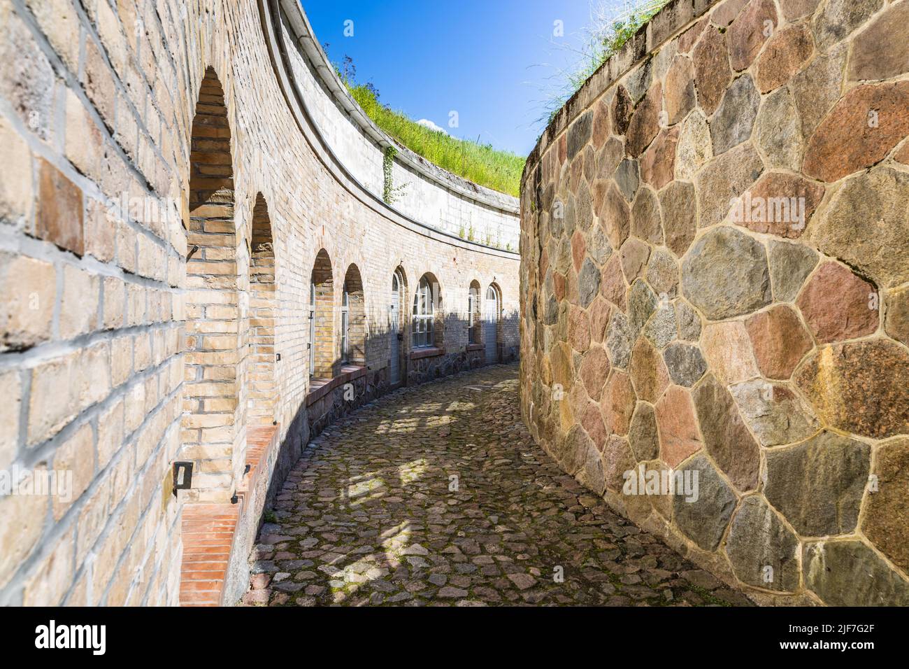 Forteresse de Boyen. Ancienne forteresse prussienne utilisée pendant la première Guerre mondiale et la Seconde Guerre mondiale. Gizycko, Pologne, 11 juin 2022 Banque D'Images