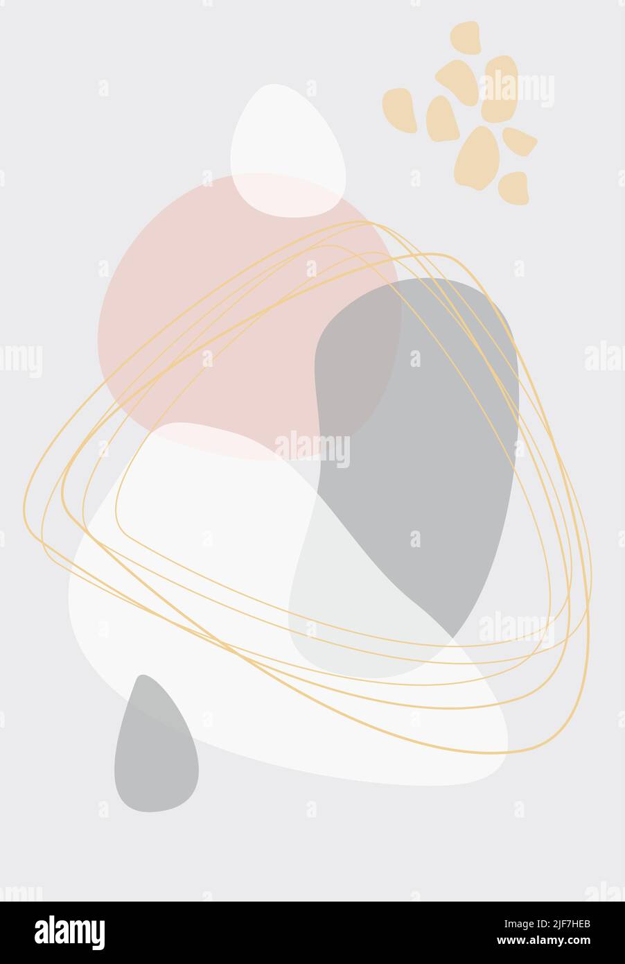 Minimalisme. Ensemble à imprimé abstrait moderne. Logo. Affiche d'art mural. Abstraction de boho. Affiches, peintures. Illustration de Vecteur