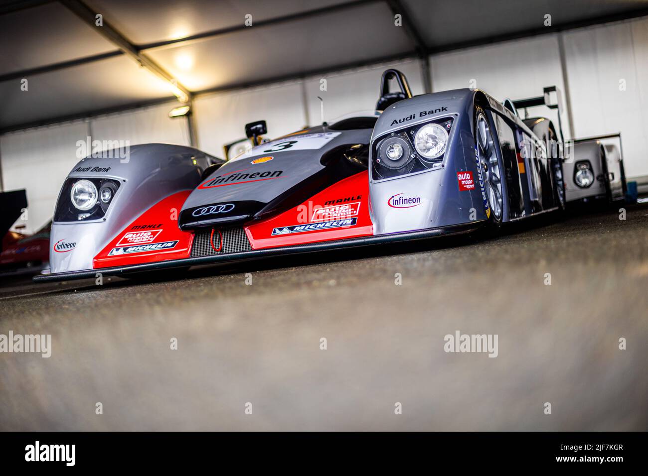 Audi R8 LMP au Mans Classique 2022 de 30 juin à 3 juillet 2022 sur le circuit des 24 heures du Mans, au Mans, France - photo: Damien Saulnier/DPPI/LiveMedia Banque D'Images